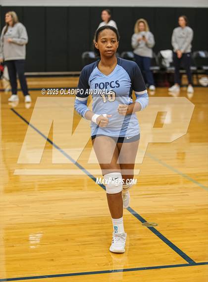Thumbnail 2 in Prince of Peace @ McKinney Christian Academy (TAPPS Volleyball 4A Regional) photogallery.