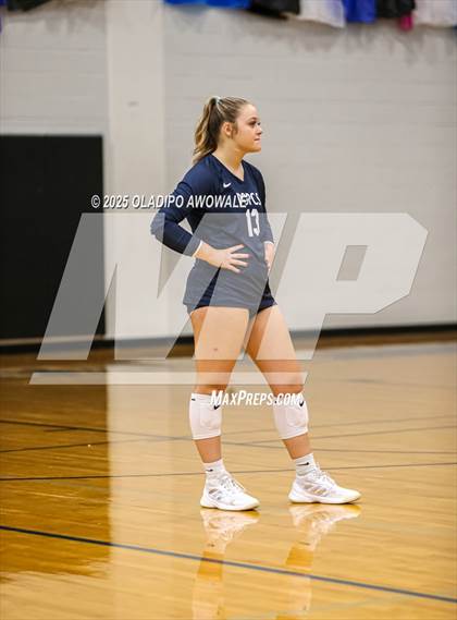 Thumbnail 3 in Prince of Peace @ McKinney Christian Academy (TAPPS Volleyball 4A Regional) photogallery.