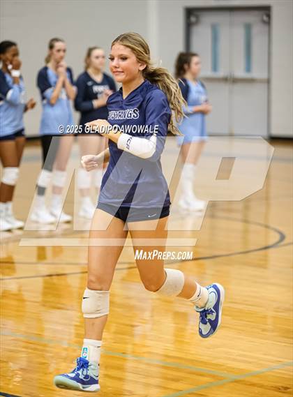 Thumbnail 2 in Prince of Peace @ McKinney Christian Academy (TAPPS Volleyball 4A Regional) photogallery.