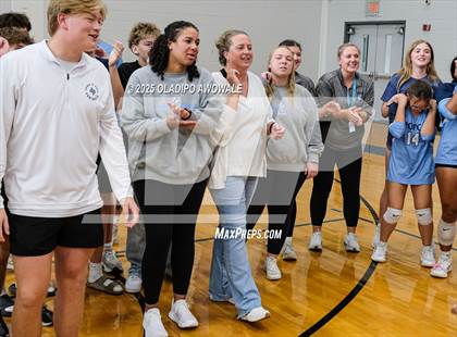 Thumbnail 1 in Prince of Peace @ McKinney Christian Academy (TAPPS Volleyball 4A Regional) photogallery.