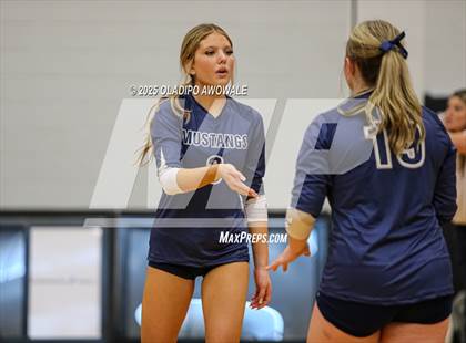 Thumbnail 3 in Prince of Peace @ McKinney Christian Academy (TAPPS Volleyball 4A Regional) photogallery.