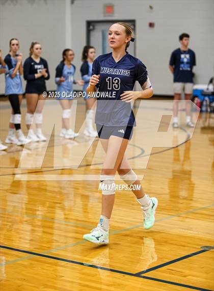 Thumbnail 3 in Prince of Peace @ McKinney Christian Academy (TAPPS Volleyball 4A Regional) photogallery.