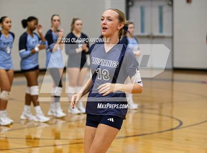 Thumbnail 1 in Prince of Peace @ McKinney Christian Academy (TAPPS Volleyball 4A Regional) photogallery.