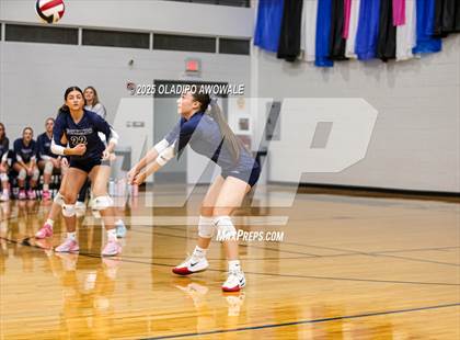 Thumbnail 2 in Prince of Peace @ McKinney Christian Academy (TAPPS Volleyball 4A Regional) photogallery.