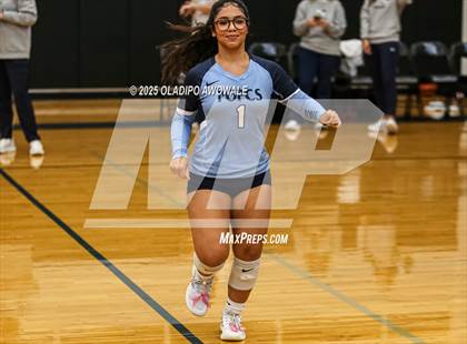 Thumbnail 3 in Prince of Peace @ McKinney Christian Academy (TAPPS Volleyball 4A Regional) photogallery.