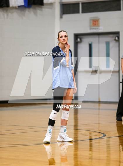 Thumbnail 1 in Prince of Peace @ McKinney Christian Academy (TAPPS Volleyball 4A Regional) photogallery.