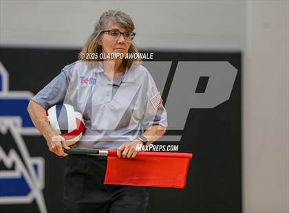Thumbnail 2 in Prince of Peace @ McKinney Christian Academy (TAPPS Volleyball 4A Regional) photogallery.