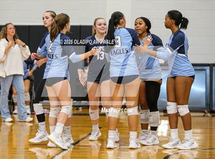 Thumbnail 1 in Prince of Peace @ McKinney Christian Academy (TAPPS Volleyball 4A Regional) photogallery.