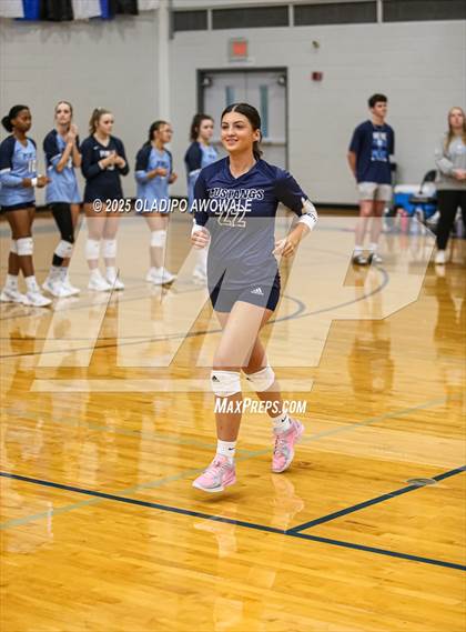 Thumbnail 2 in Prince of Peace @ McKinney Christian Academy (TAPPS Volleyball 4A Regional) photogallery.