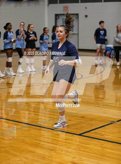 Thumbnail 1 in Prince of Peace @ McKinney Christian Academy (TAPPS Volleyball 4A Regional) photogallery.