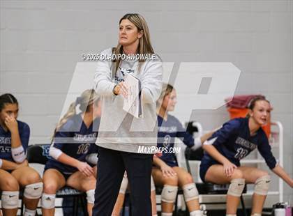 Thumbnail 1 in Prince of Peace @ McKinney Christian Academy (TAPPS Volleyball 4A Regional) photogallery.