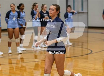 Thumbnail 2 in Prince of Peace @ McKinney Christian Academy (TAPPS Volleyball 4A Regional) photogallery.