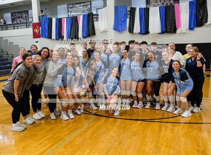 Thumbnail 1 in Prince of Peace @ McKinney Christian Academy (TAPPS Volleyball 4A Regional) photogallery.