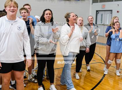 Thumbnail 3 in Prince of Peace @ McKinney Christian Academy (TAPPS Volleyball 4A Regional) photogallery.