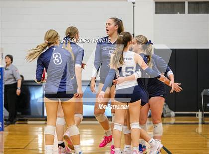 Thumbnail 3 in Prince of Peace @ McKinney Christian Academy (TAPPS Volleyball 4A Regional) photogallery.