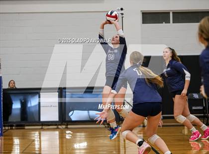 Thumbnail 2 in Prince of Peace @ McKinney Christian Academy (TAPPS Volleyball 4A Regional) photogallery.