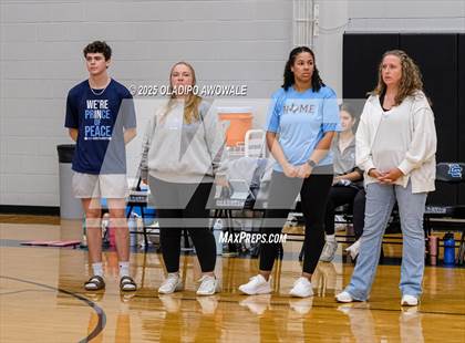 Thumbnail 2 in Prince of Peace @ McKinney Christian Academy (TAPPS Volleyball 4A Regional) photogallery.