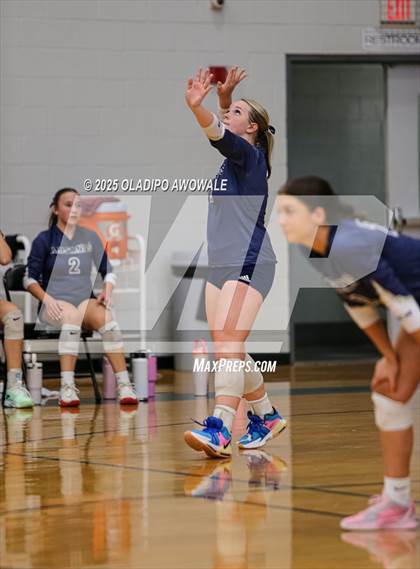 Thumbnail 3 in Prince of Peace @ McKinney Christian Academy (TAPPS Volleyball 4A Regional) photogallery.