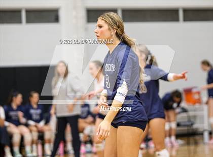 Thumbnail 1 in Prince of Peace @ McKinney Christian Academy (TAPPS Volleyball 4A Regional) photogallery.