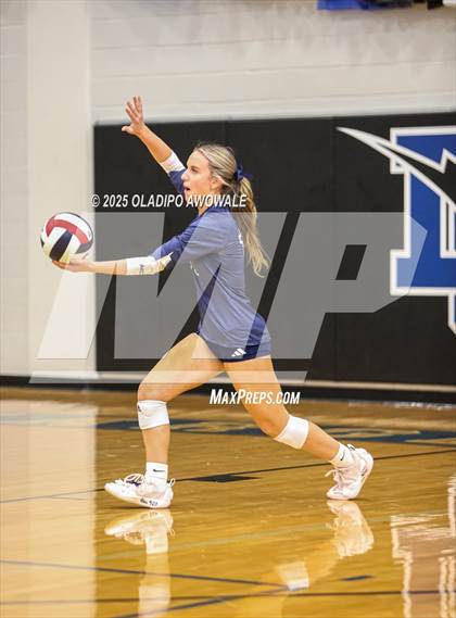 Thumbnail 2 in Prince of Peace @ McKinney Christian Academy (TAPPS Volleyball 4A Regional) photogallery.