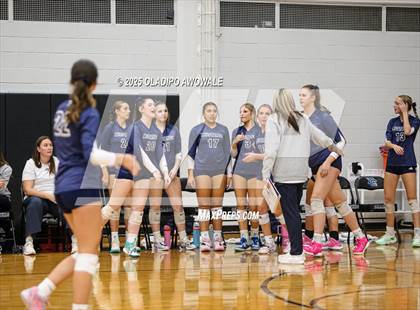 Thumbnail 1 in Prince of Peace @ McKinney Christian Academy (TAPPS Volleyball 4A Regional) photogallery.
