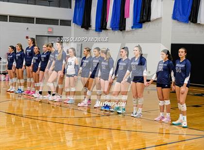 Thumbnail 2 in Prince of Peace @ McKinney Christian Academy (TAPPS Volleyball 4A Regional) photogallery.