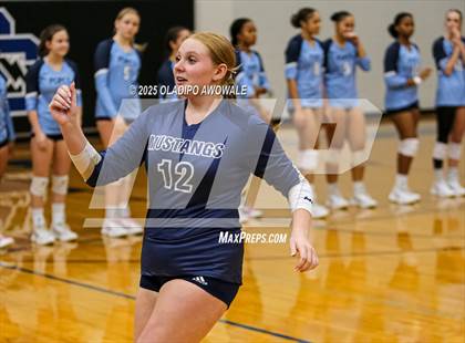 Thumbnail 2 in Prince of Peace @ McKinney Christian Academy (TAPPS Volleyball 4A Regional) photogallery.