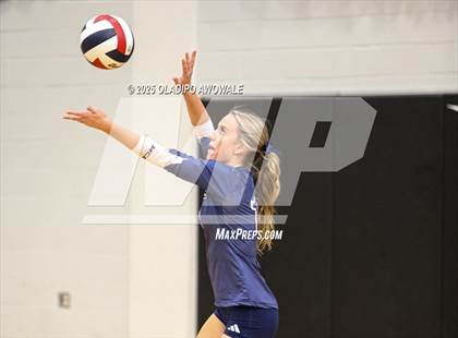 Thumbnail 3 in Prince of Peace @ McKinney Christian Academy (TAPPS Volleyball 4A Regional) photogallery.