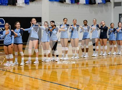 Thumbnail 1 in Prince of Peace @ McKinney Christian Academy (TAPPS Volleyball 4A Regional) photogallery.