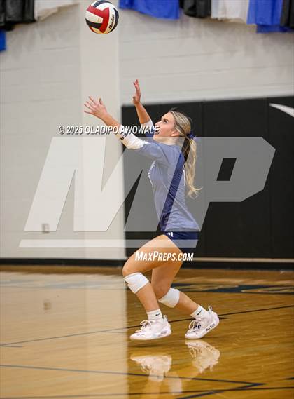 Thumbnail 2 in Prince of Peace @ McKinney Christian Academy (TAPPS Volleyball 4A Regional) photogallery.