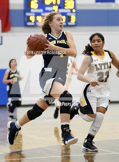 Thumbnail 3 in Lytle vs John Paul II (Ro-Hawk BB Tournament) photogallery.