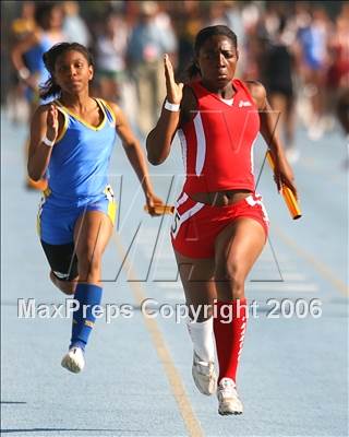 Thumbnail 3 in CIF State Championships - 400m Relay (Girls - Friday) photogallery.