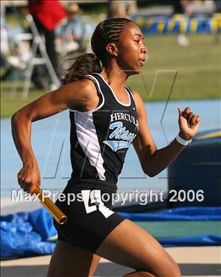Thumbnail 1 in CIF State Championships - 400m Relay (Girls - Friday) photogallery.