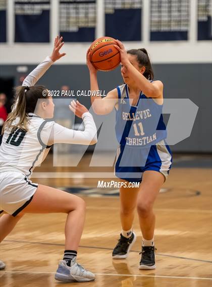 Thumbnail 1 in Klahowya vs. Bellevue Christian (WIAA 1A District Playoff) photogallery.