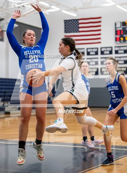 Thumbnail 1 in Klahowya vs. Bellevue Christian (WIAA 1A District Playoff) photogallery.