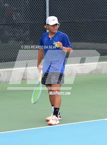Thumbnail 1 in UIL 3A & 4A Tennis Singles Quarterfinals photogallery.
