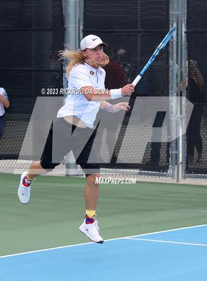 Thumbnail 1 in UIL 3A & 4A Tennis Singles Quarterfinals photogallery.