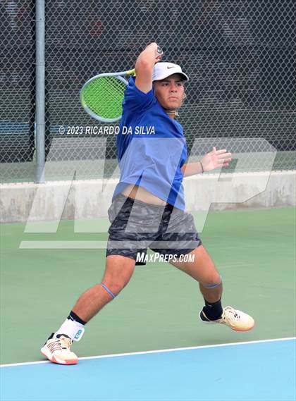 Thumbnail 2 in UIL 3A & 4A Tennis Singles Quarterfinals photogallery.