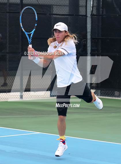 Thumbnail 1 in UIL 3A & 4A Tennis Singles Quarterfinals photogallery.