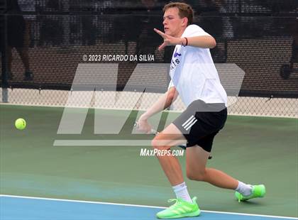 Thumbnail 2 in UIL 3A & 4A Tennis Singles Quarterfinals photogallery.