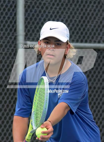 Thumbnail 2 in UIL 3A & 4A Tennis Singles Quarterfinals photogallery.