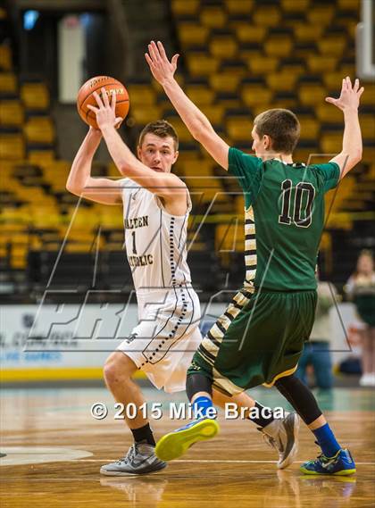 Thumbnail 2 in Bishop Hendricken @ Malden Catholic (Good Sports TD Garden Invitational) photogallery.