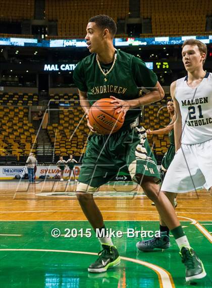 Thumbnail 3 in Bishop Hendricken @ Malden Catholic (Good Sports TD Garden Invitational) photogallery.