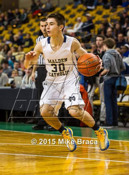 Thumbnail 1 in Bishop Hendricken @ Malden Catholic (Good Sports TD Garden Invitational) photogallery.