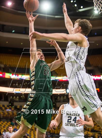 Thumbnail 3 in Bishop Hendricken @ Malden Catholic (Good Sports TD Garden Invitational) photogallery.