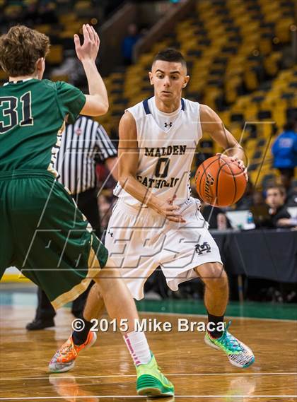 Thumbnail 3 in Bishop Hendricken @ Malden Catholic (Good Sports TD Garden Invitational) photogallery.