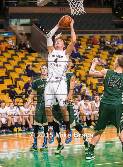 Thumbnail 1 in Bishop Hendricken @ Malden Catholic (Good Sports TD Garden Invitational) photogallery.