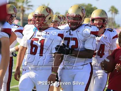 Thumbnail 2 in Cathedral Catholic vs. Oaks Christian (2015 SoCal Honor Bowl) photogallery.
