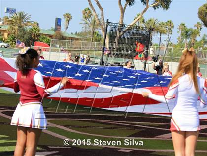 Thumbnail 2 in Cathedral Catholic vs. Oaks Christian (2015 SoCal Honor Bowl) photogallery.