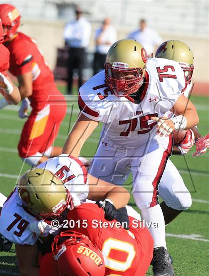 Thumbnail 2 in Cathedral Catholic vs. Oaks Christian (2015 SoCal Honor Bowl) photogallery.